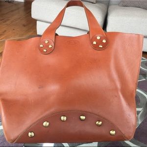 Celine Calfskin Studded Handbag